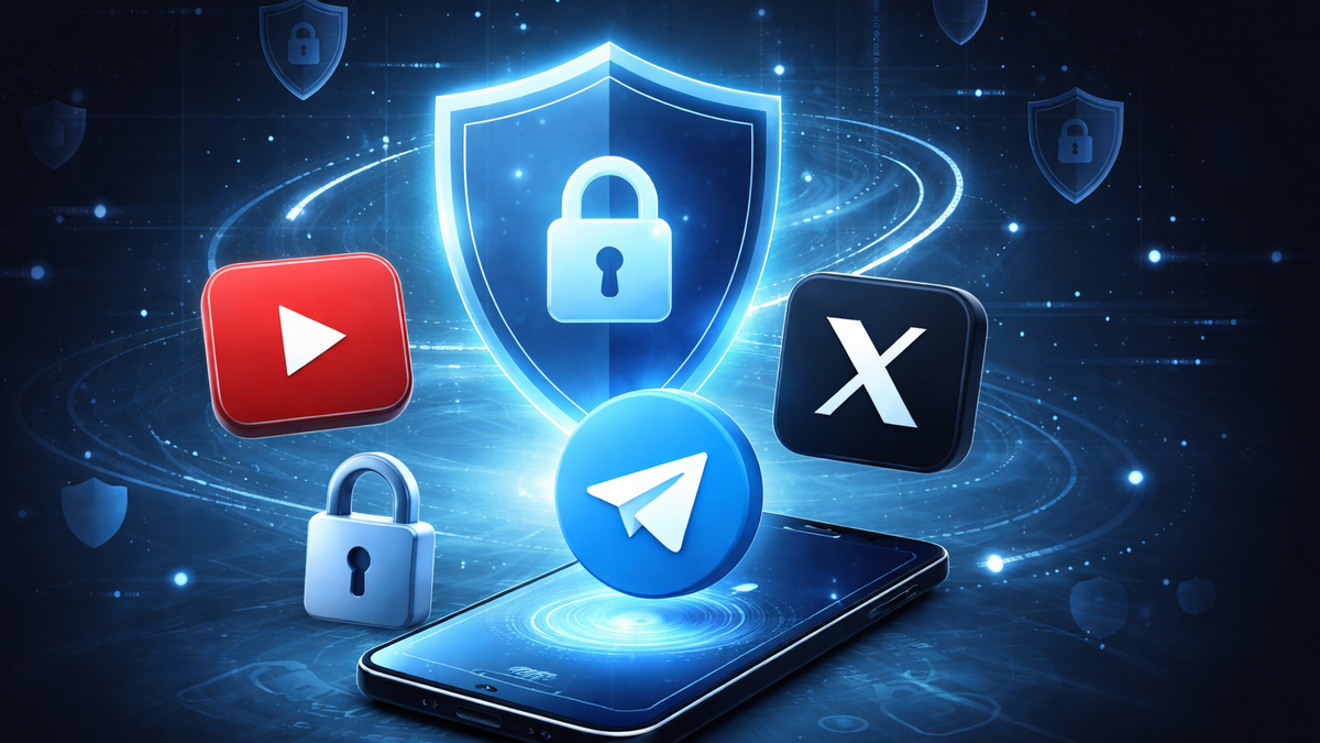 Как безопасно пользоваться социальными сетями через VPN: защита данных в YouTube, Telegram и X